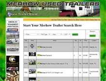 Tablet Screenshot of merhowusedhorsetrailerdealer.com